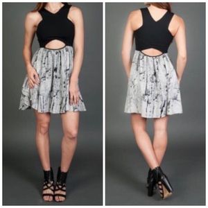 Donna Mizani Marble Print Dress NEW